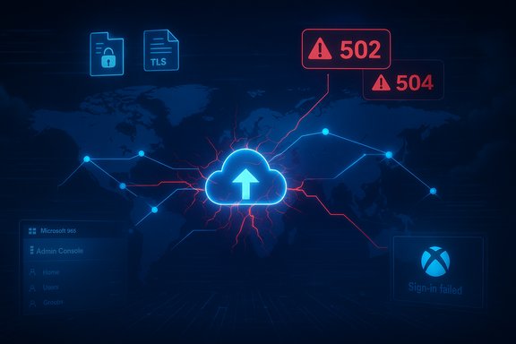 Global cloud outage visualization with neon network lines, red error alerts, and sign-in failure. Global cloud outage visualization with neon network lines, red error alerts, and sign-in failure.