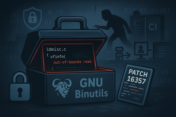 GNU Binutils vulnerability: out-of-bounds read, patch 16357.