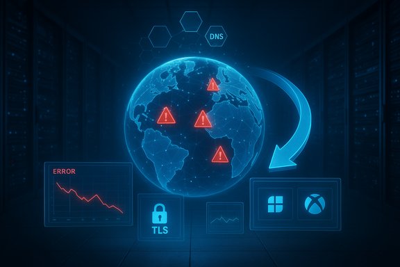 Holographic globe with red security alerts across the world on a data-center dashboard.