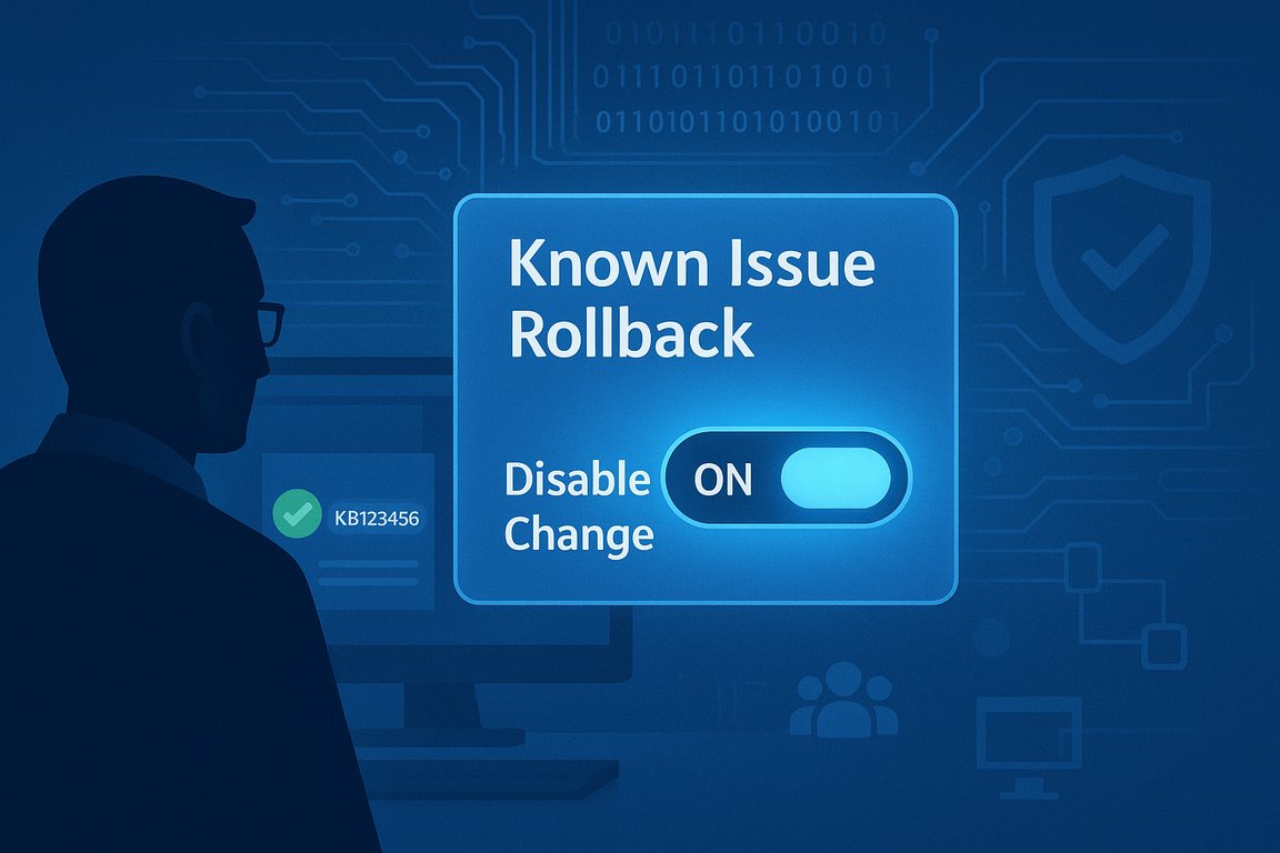 Windows Known Issue Rollback (KIR): Fast, Targeted Update Fixes