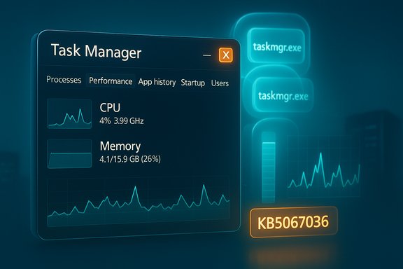Futuristic Task Manager UI showing CPU and memory stats with glowing taskmgr.exe icons. Futuristic Task Manager UI showing CPU and memory stats with glowing taskmgr.exe icons.