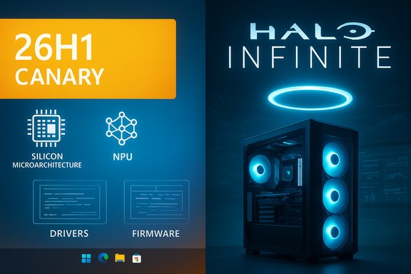 windowsforum-windows-11-26h1-canary-platform-shift-and-halo-infinite-sunset-impacts.webp