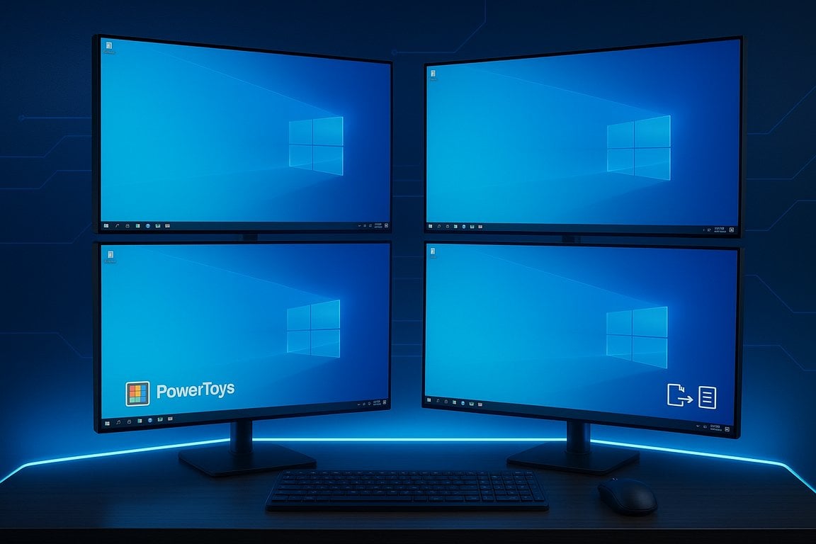 Window Balancer Example PowerToys Mouse Without Borders: Free KVM for up to 4 Windows PCs