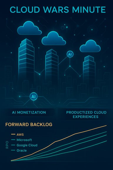 Cloud Wars Minute: AI monetization drives cloud experiences across AWS, Microsoft, Google Cloud, Oracle.