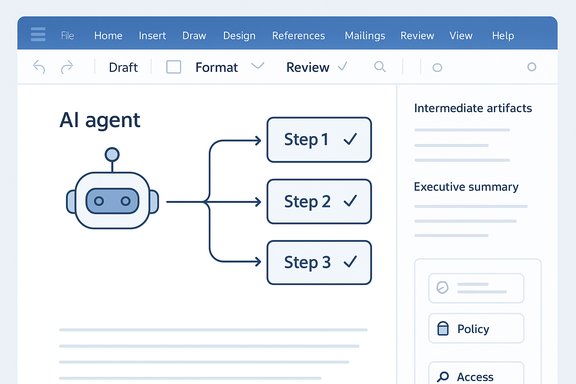 AI agent flowchart routing tasks to Step 1, Step 2, and Step 3.
