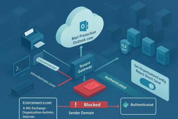 Cloud-based mail protection with a tenant gateway blocking unauthorized senders.