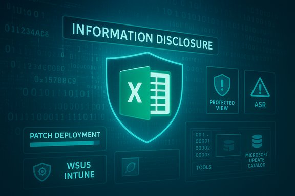 Information disclosure dashboard with a shield icon holding an Excel sheet.