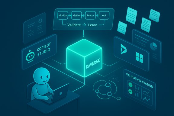 A glowing cube labeled 'DAVERSE' anchors AI tools and dashboards in a futuristic data hub.