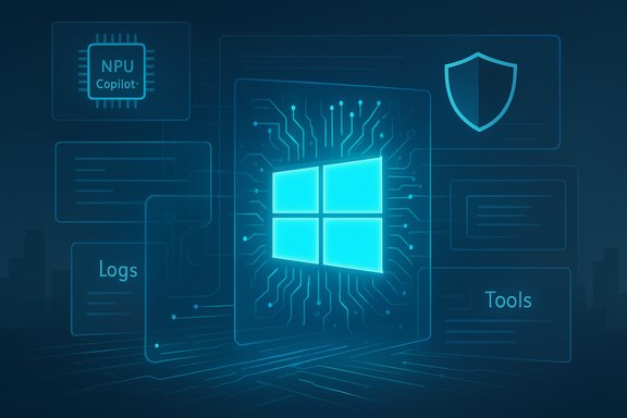 A futuristic blue tech illustration featuring a glowing Windows logo amid circuit patterns. A futuristic blue tech illustration featuring a glowing Windows logo amid circuit patterns.