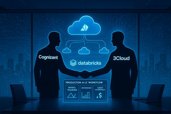 Cognizant and 3Cloud shake hands over a Databricks cloud AI workflow.