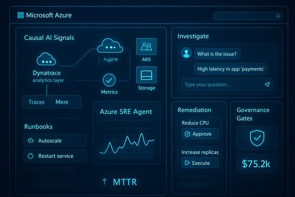 Futuristic Microsoft Azure dashboard showing Causal AI Signals across analytics panels. Futuristic Microsoft Azure dashboard showing Causal AI Signals across analytics panels.