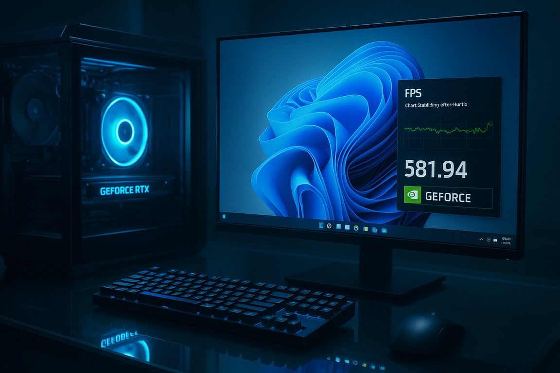 Nvidia Hotfix 581.94 Restores Gaming After Windows 11 KB5066835