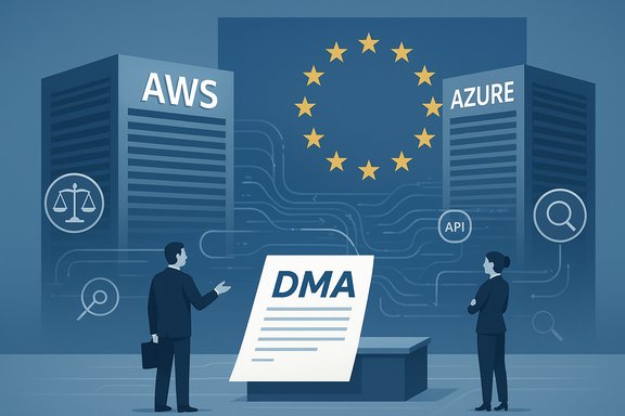 EU's Digital Markets Act (DMA) regulates major cloud providers like AWS and Azure.