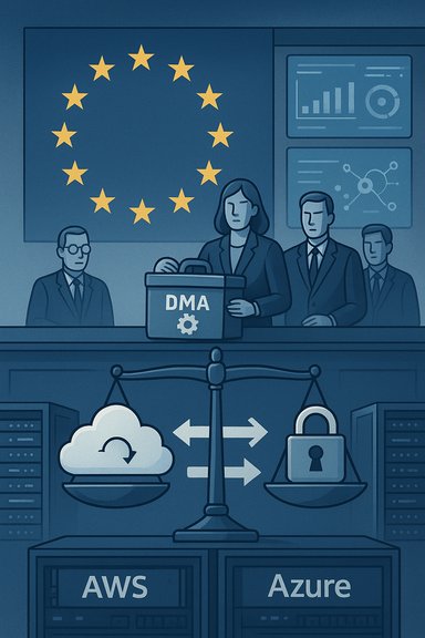EU DMA hearing on cloud services competition between AWS and Azure.