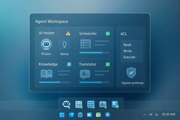 Blue gradient Agent Workspace UI with AI Helper, Scheduler, Knowledge, and ACL panels.
