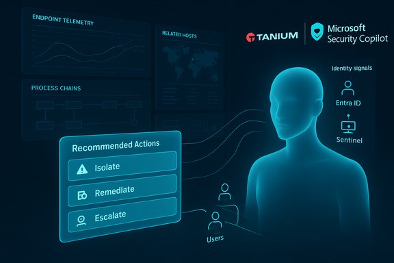 A holographic security dashboard shows recommended actions to isolate, remediate, or escalate.