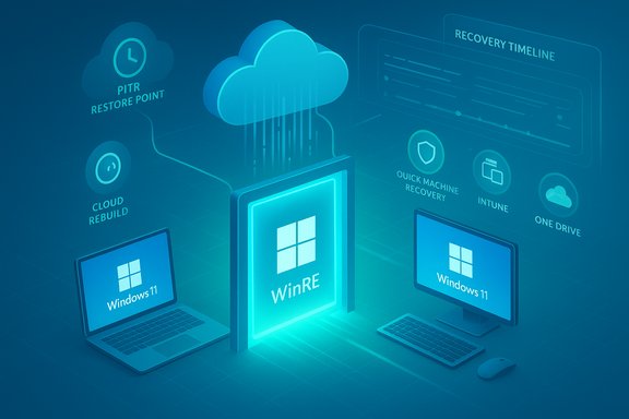 Windows 11 PCs boot into a cloud-based WinRE recovery environment.