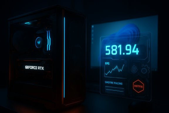 A dark gaming PC with blue RGB lighting and a glass side panel, displaying a holographic FPS HUD. A dark gaming PC with blue RGB lighting and a glass side panel, displaying a holographic FPS HUD.