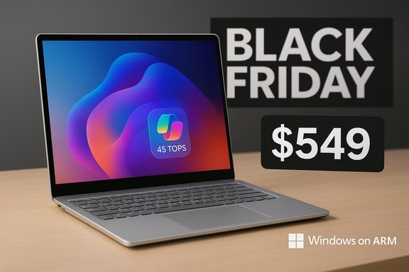 Windows on ARM laptop advertised for Black Friday at $549.