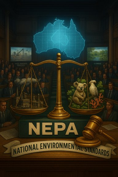 A courtroom weighs industry pollution against wildlife under National Environmental Standards.