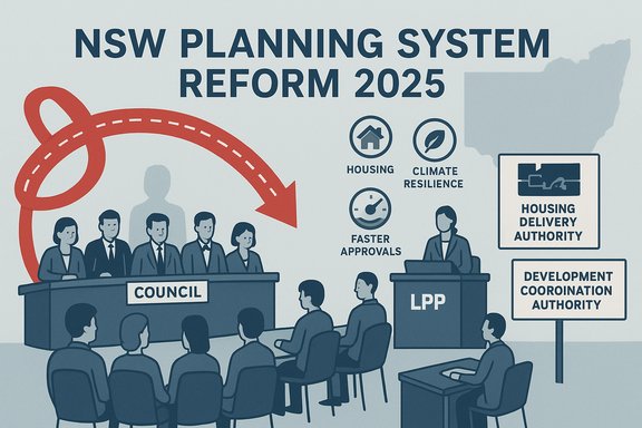 NSW Planning System Reform 2025: a council session on housing, faster approvals, and coordination.