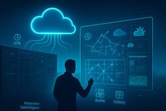 A silhouette interacts with a cloud-based data dashboard featuring maps and charts.