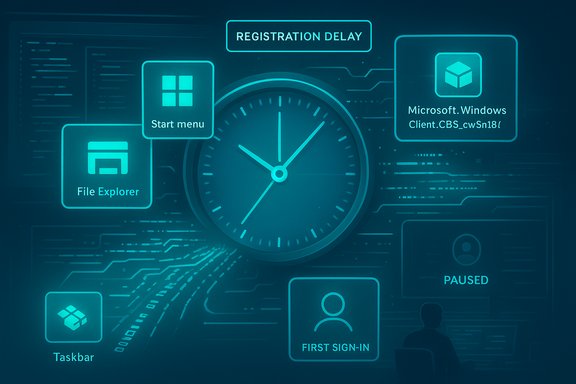Futuristic blue UI with a central clock and glowing Windows-style tiles (Start, File Explorer, Taskbar).