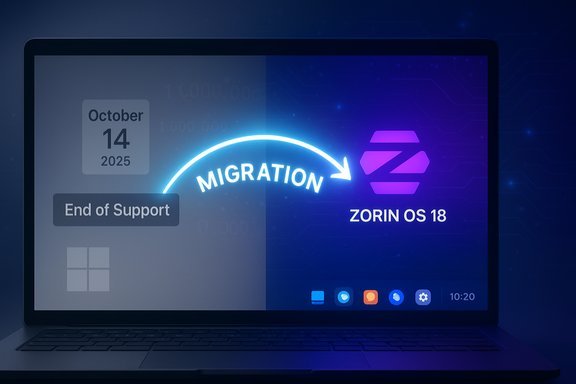 Migration from Windows End of Support (Oct 14, 2025) to Zorin OS 18.