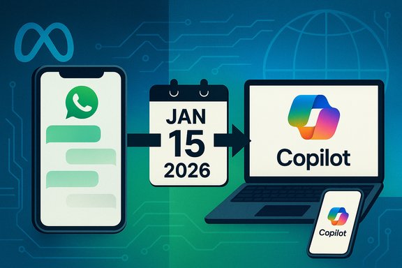 Copilot launches across phone and laptop on January 15, 2026.