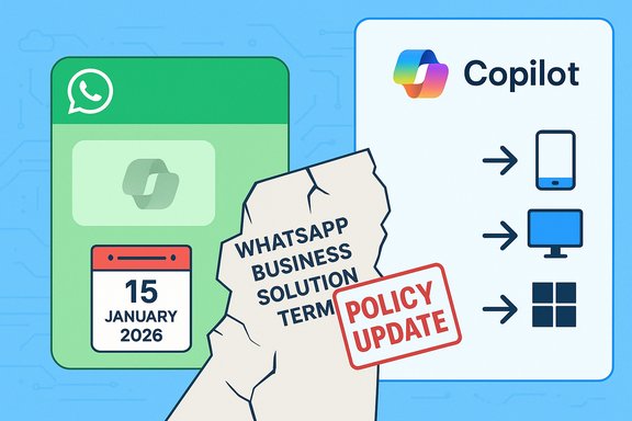 windowsforum-copilot-leaves-whatsapp-on-january-15-2026-migration-guide.webp