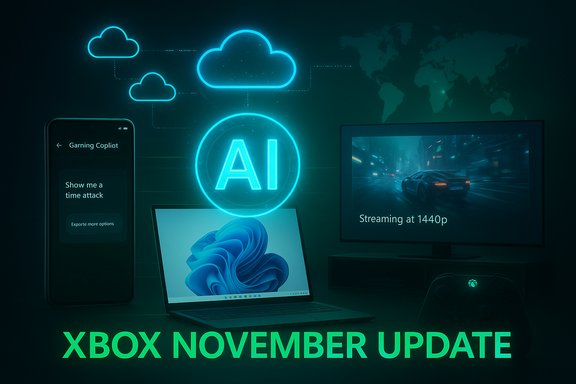 Neon AI cloud connects Xbox devices for the November update.