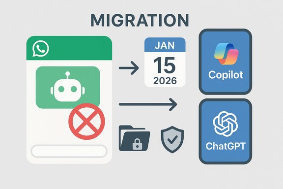 Migration from a chatbot app to Copilot and ChatGPT by Jan 15, 2026. Migration from a chatbot app to Copilot and ChatGPT by Jan 15, 2026.