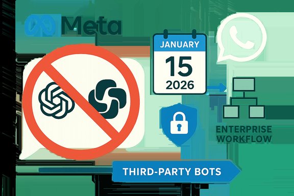 Meta bans third-party bots on January 15, 2026, highlighting enterprise workflow and security.