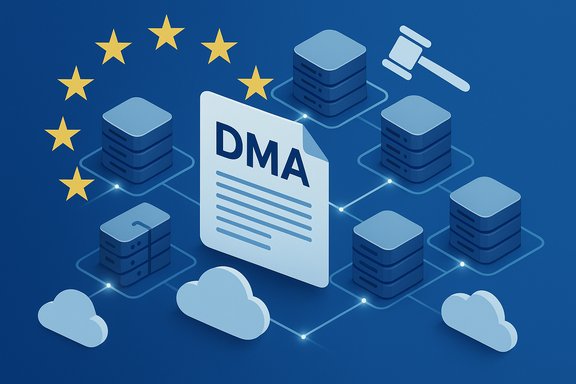 EU Digital Markets Act governs data management across cloud servers.
