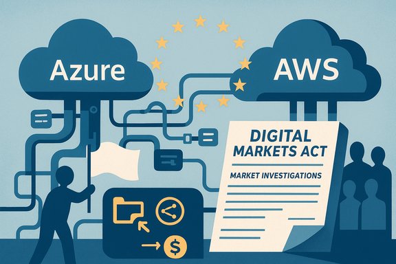 EU Digital Markets Act probes competition between Azure and AWS cloud providers.
