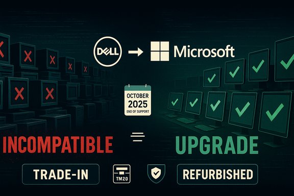 Dell to Microsoft: incompatible legacy tech must upgrade before Oct 2025 end of support.