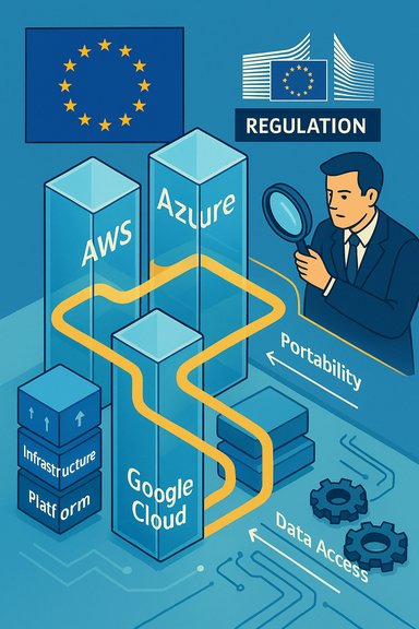 EU regulation on cloud portability and data access for AWS, Azure, and Google Cloud.