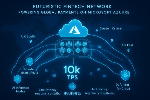 Futuristic fintech network on Microsoft Azure powering global payments with 10k TPS across global nodes. Futuristic fintech network on Microsoft Azure powering global payments with 10k TPS across global nodes.