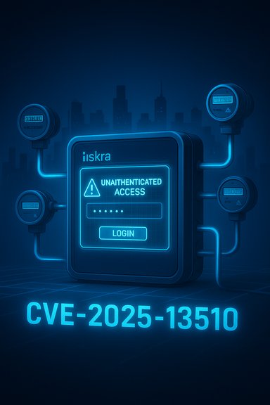 Blue neon login panel shows unauthenticated access warning and CVE-2025-13510. Blue neon login panel shows unauthenticated access warning and CVE-2025-13510.