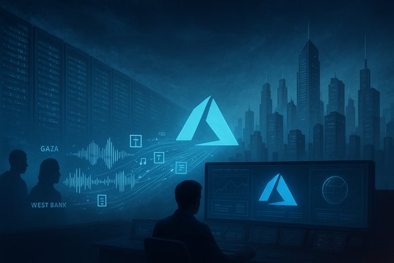 A blue-lit command center displays a glowing triangular logo and cityscape holograms.