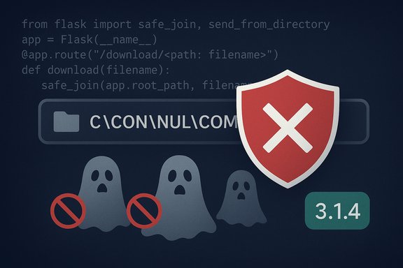 Cybersecurity illustration: code, a blocked path, and ghost threats quarantined by a shield.