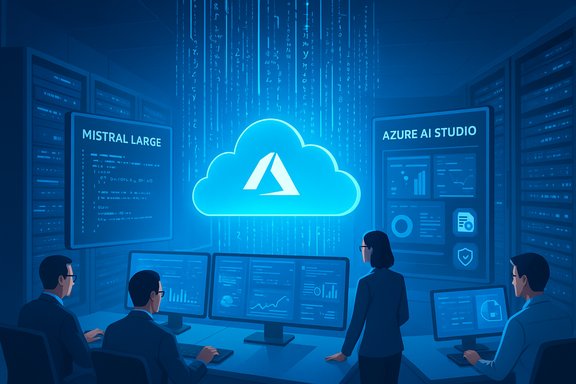Team of analysts monitors cloud AI workloads in a data center with Azure AI Studio.