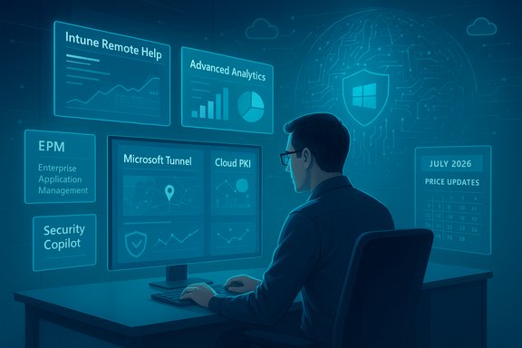 A man monitors holographic dashboards on a blue, futuristic wall display.