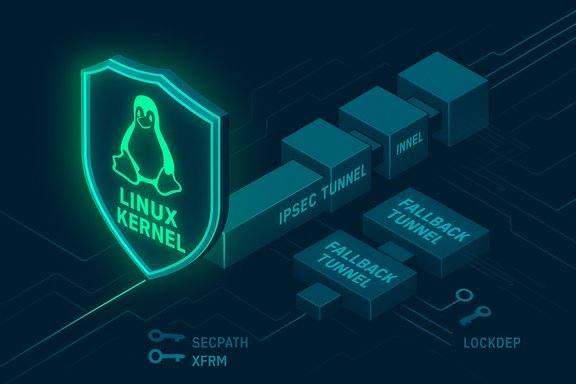 Neon Linux kernel shield protecting IPsec tunnels and their fallbacks.