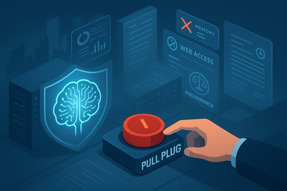 A hand hovers to press a bold red 'Pull Plug' button in a data-security scene.