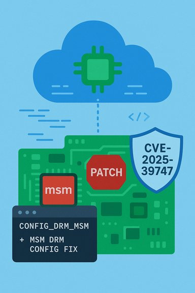 Cloud-based patch fixes the MSM DRM vulnerability CVE-2025-39747.