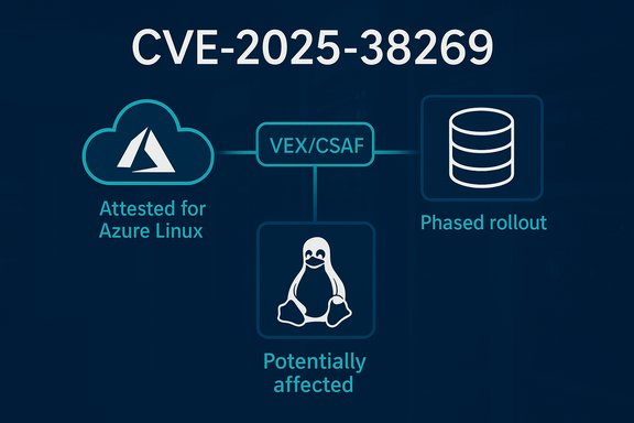 CVE-2025-38269: Azure Linux attestation via VEX/CSAF with phased rollout.