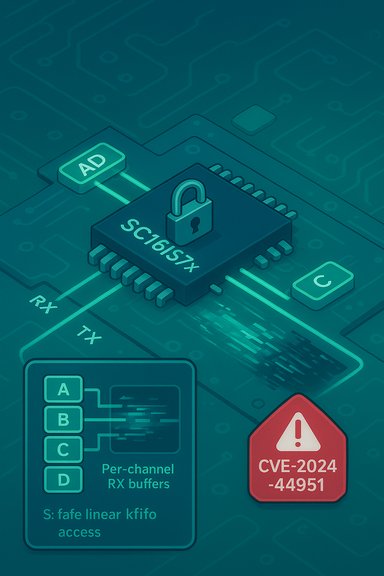 Chip with a lock highlights hardware vulnerability CVE-2024-44951.