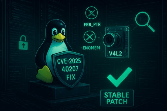 Linux penguin shields CVE-2025-40207 with a stable patch.