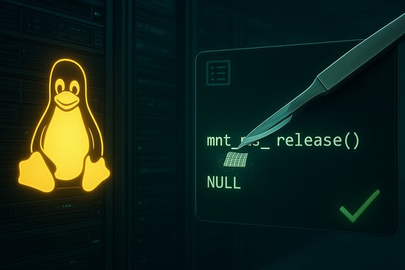 Neon Linux penguin beside server racks as a knife slices through code on a display. Neon Linux penguin beside server racks as a knife slices through code on a display.